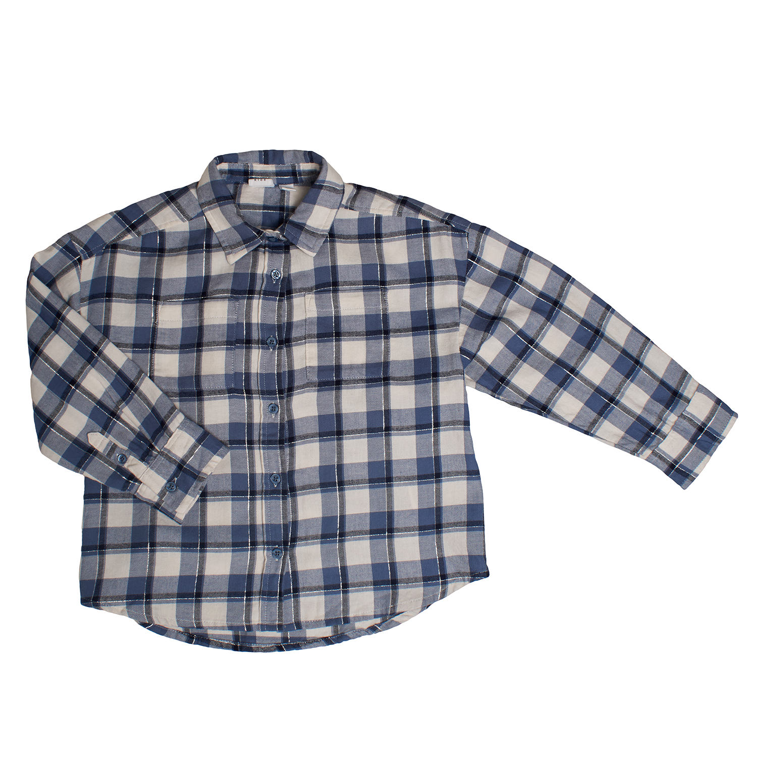 BlackPrice Camisa de Franela a Cuadros 786982 para Niña 12 AÑOS blauw