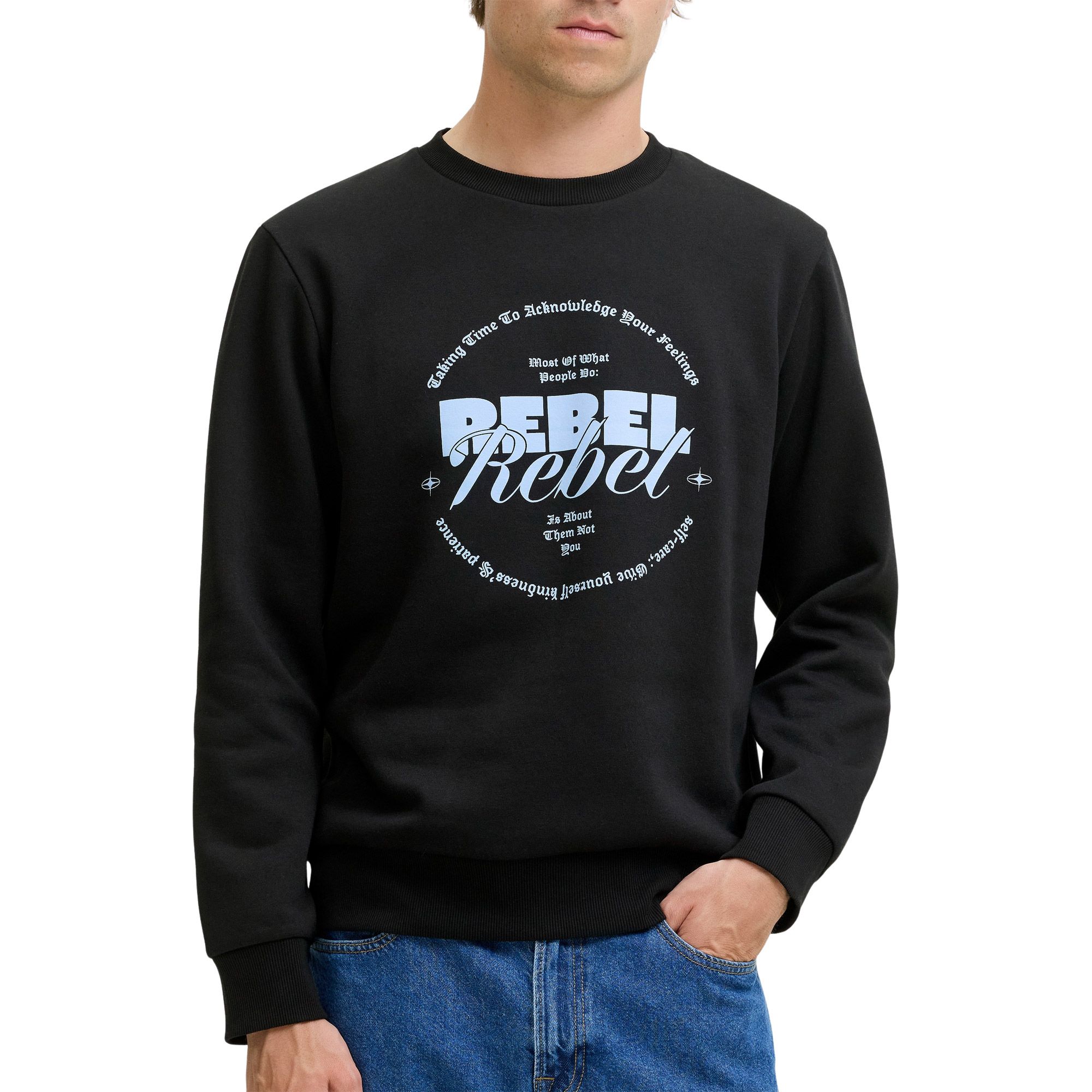 JJ Rebel Gray Crew Neck Sweater Junior