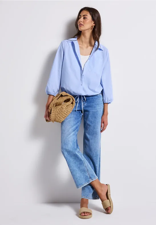 STREET ONE Overhemdblouse met borstzak