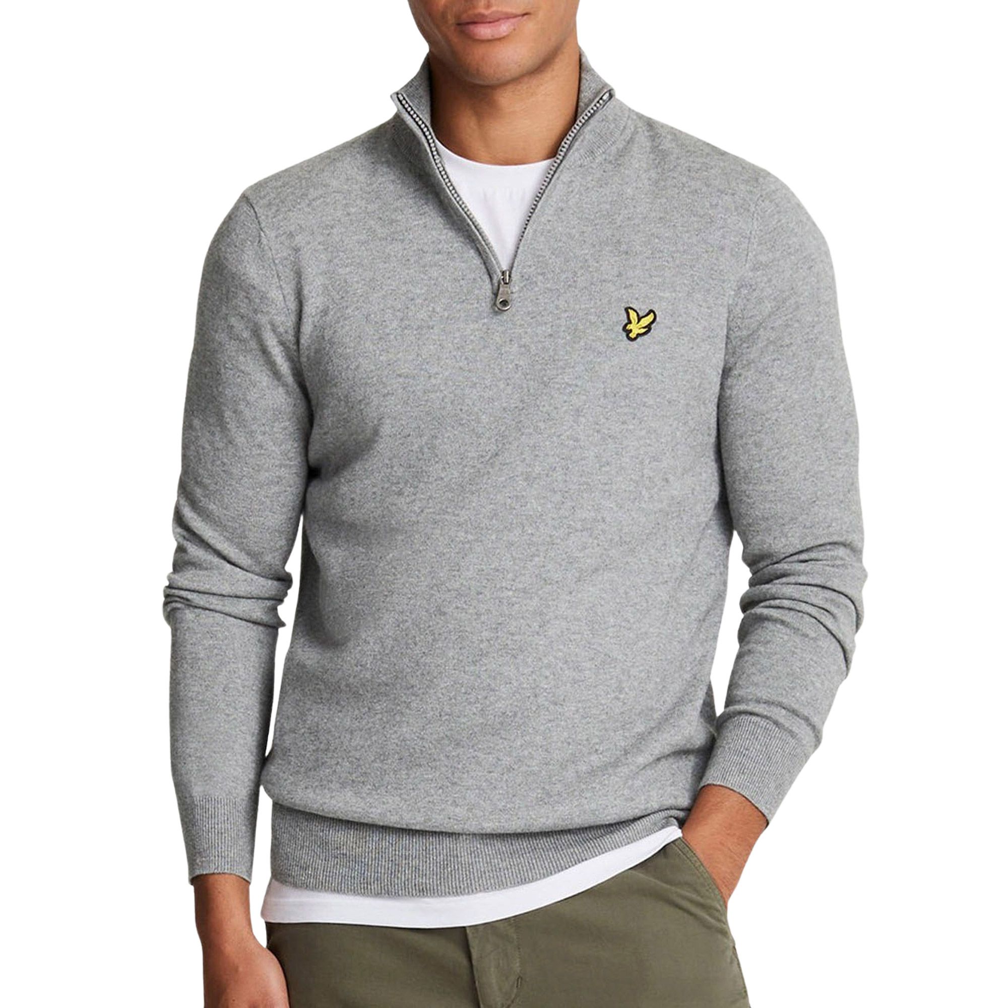 Lyle & Scott Cottonerino 1/4 Zip Sweater Heren