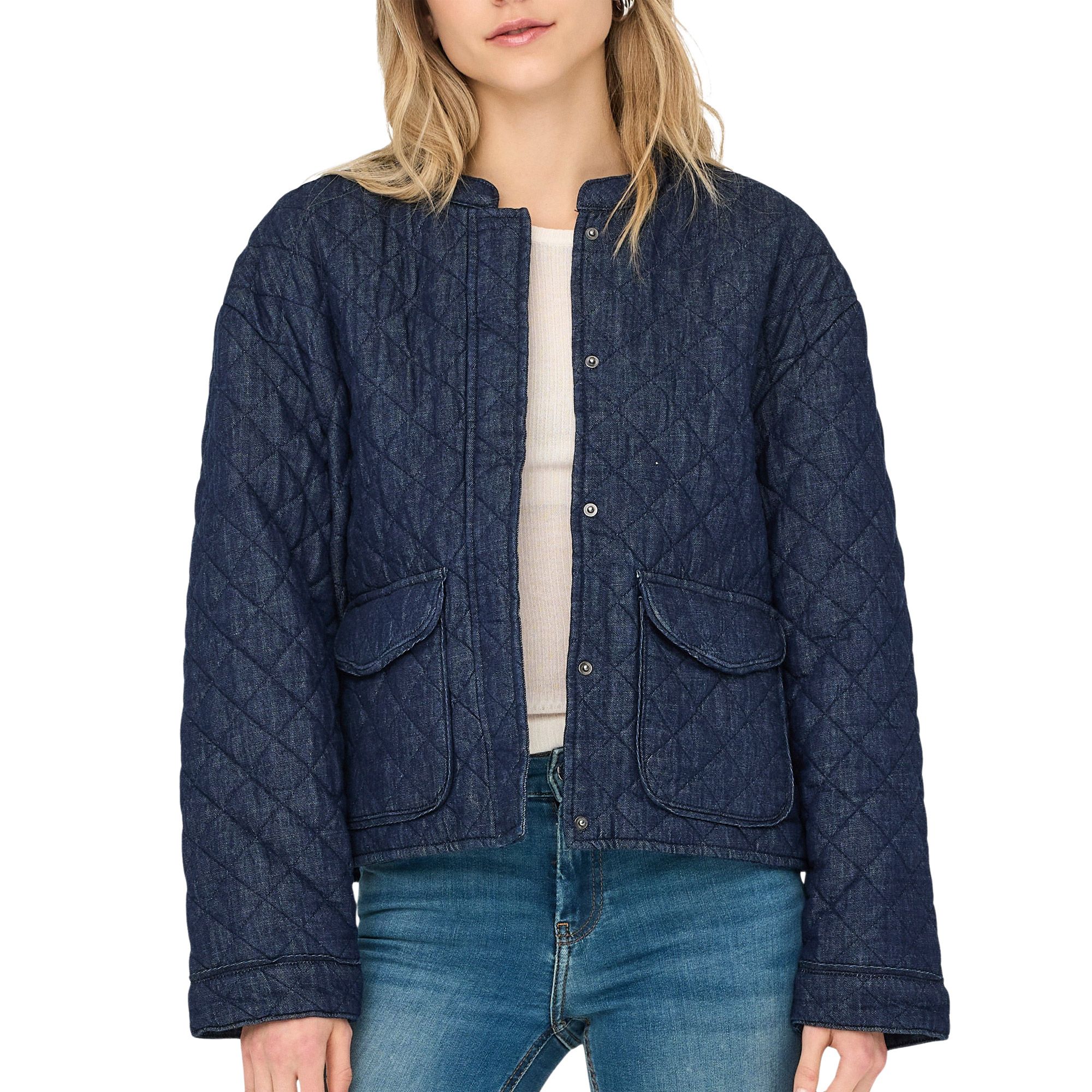 Only Hallie Quilted Denim Jas Dames