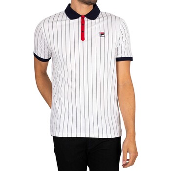 Fila Polo Shirt Korte Mouw  Klassiek vintage gestript poloshirt