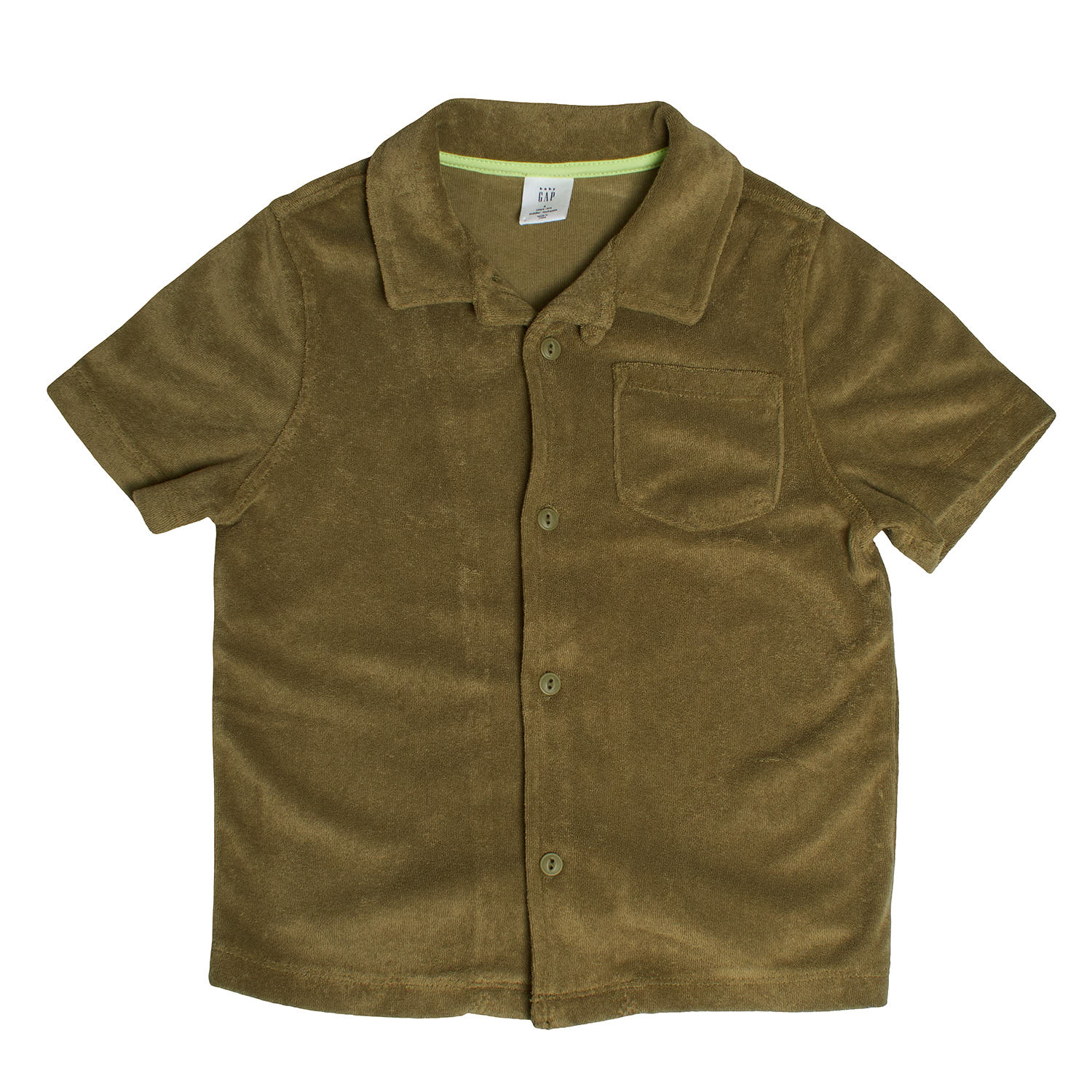 BlackPrice Camisa Manga Corta de Felpa 856547 para Niño 2 AÑOS groen