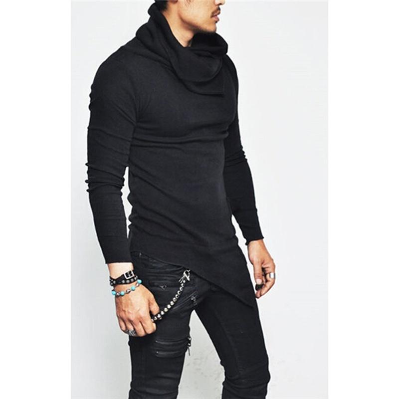 Cozyoutfit Herenmode gebreid slim-fit sweatershirt met lange mouwen en zak L