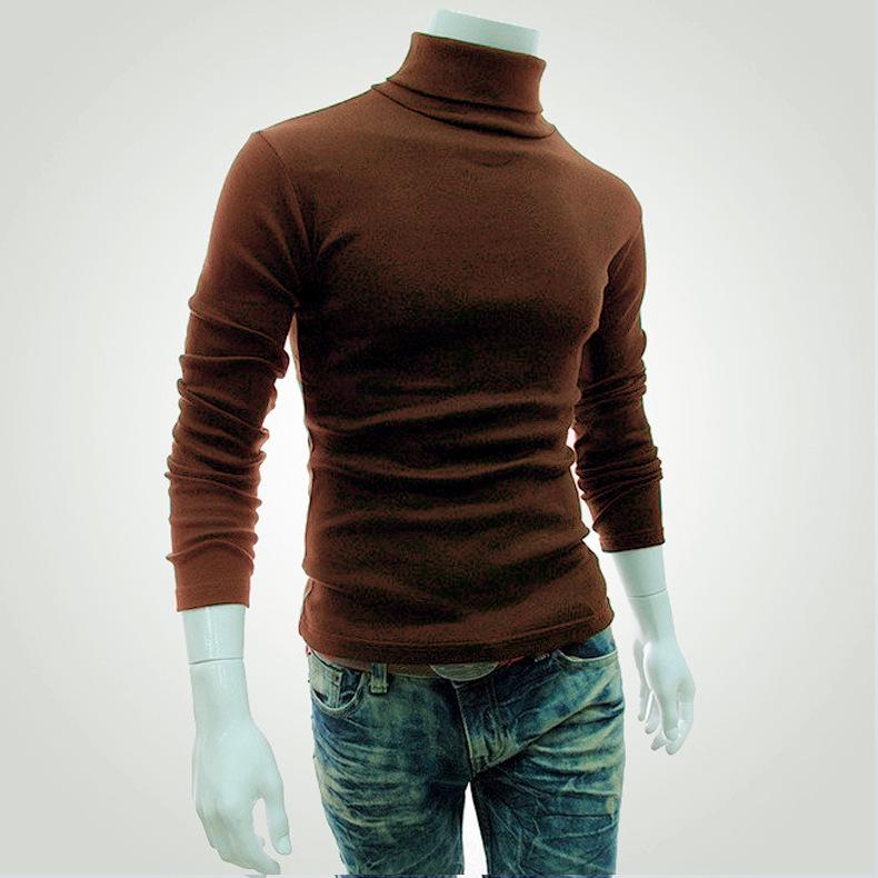 Boho berry Heren coltrui met hoge kraag en dunne, cultiverende mannelijke onderkant XL