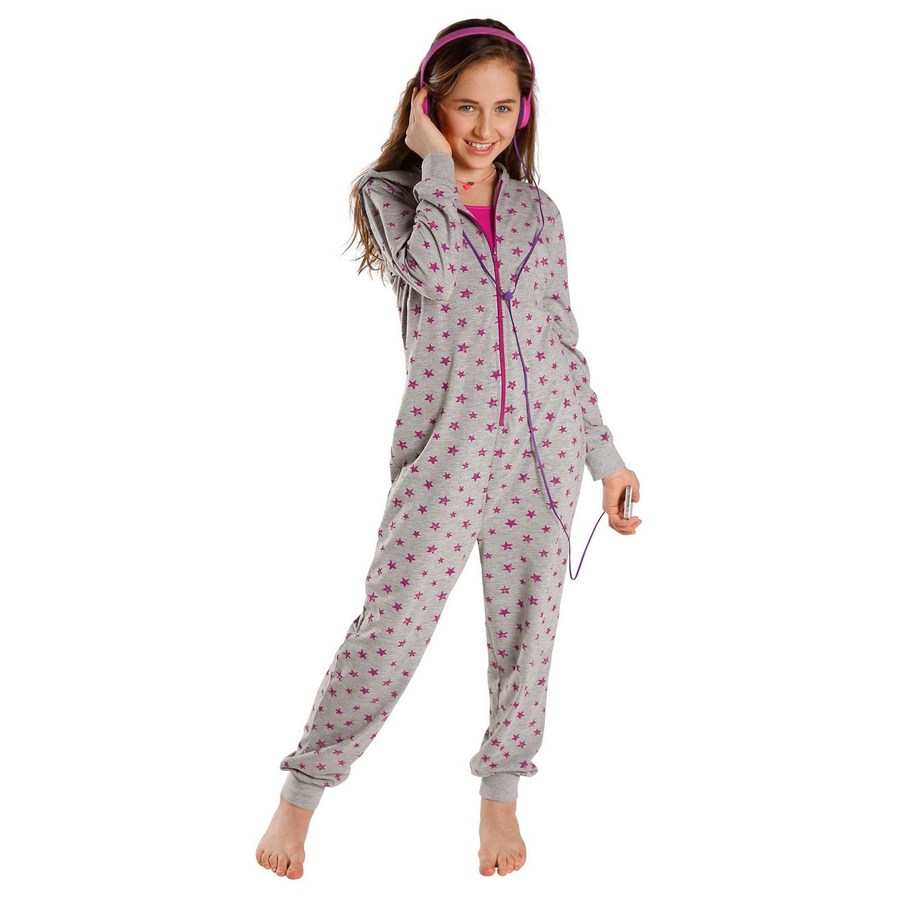 Petite fleur Jumpsuit leuke modellerende body voor het relaxen, all-over gedessineerd