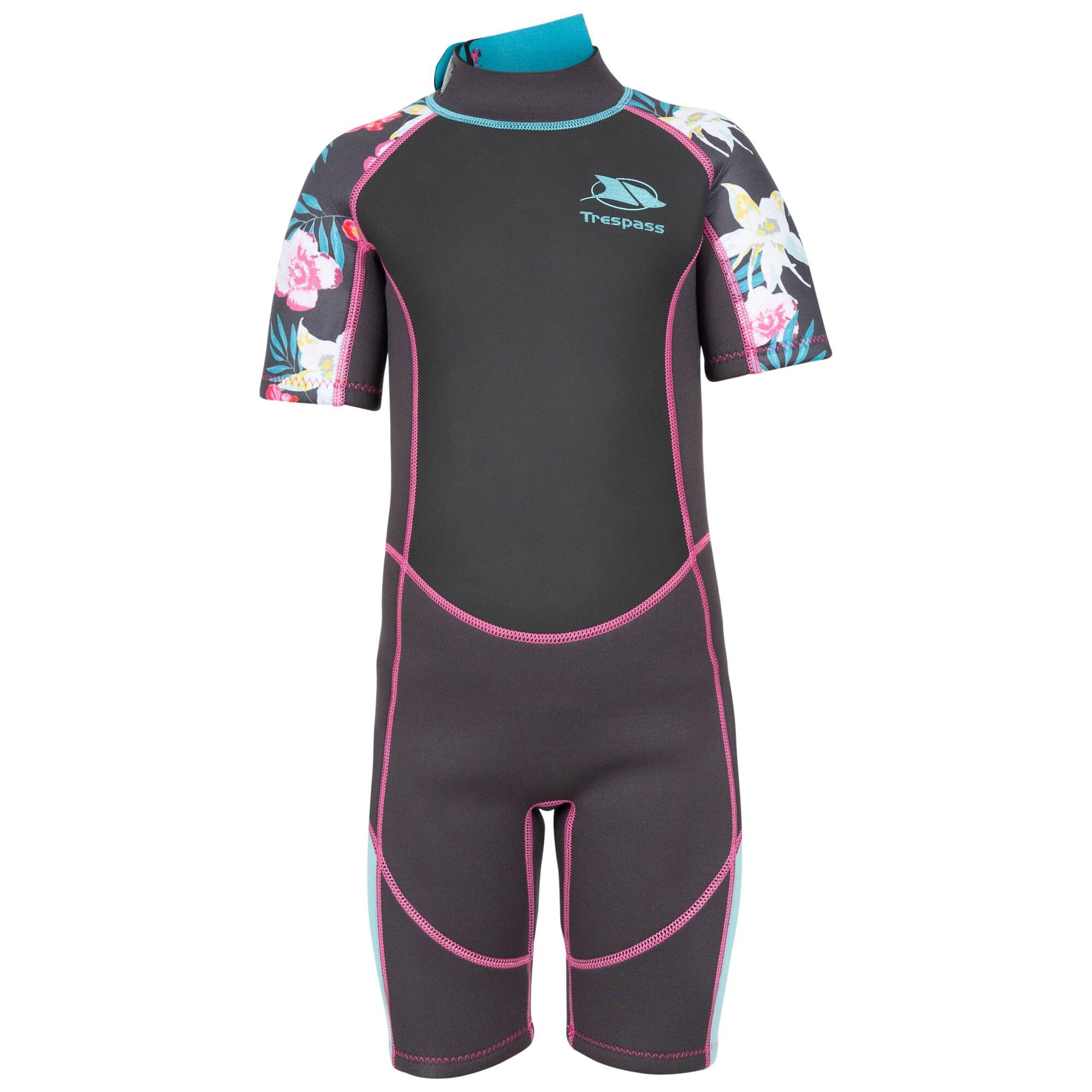 Trespass Posie-wetsuit voor kinderen/kinderen donkergrijze kleur
