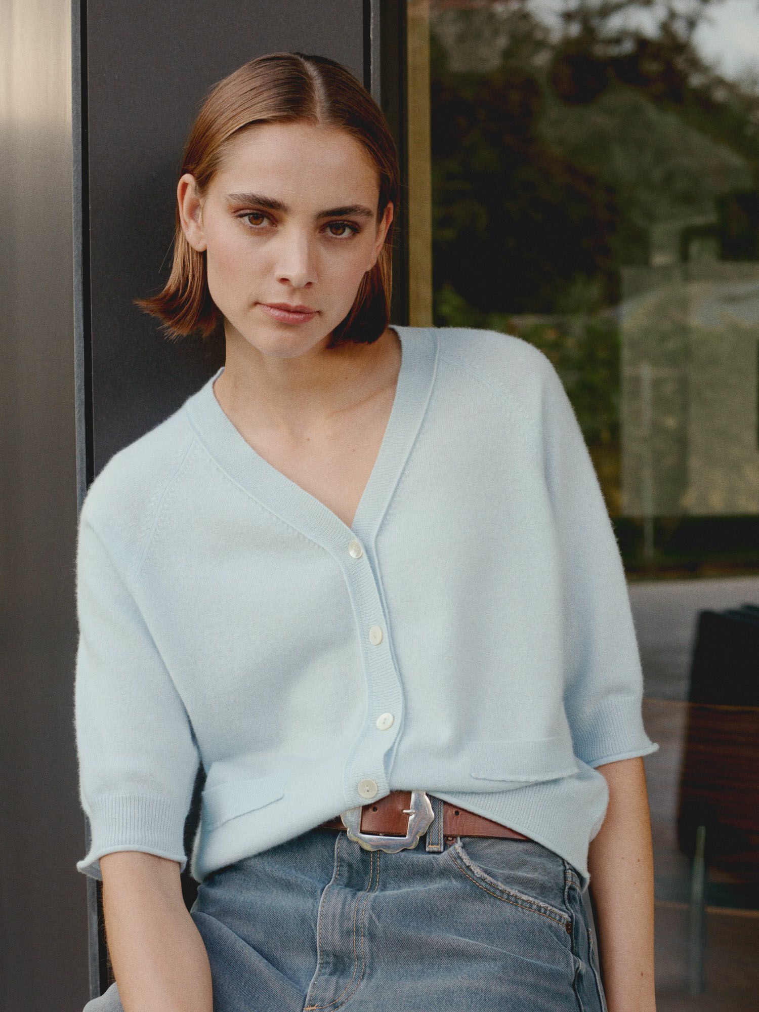 REPEAT cashmere Cashmere raglanvest