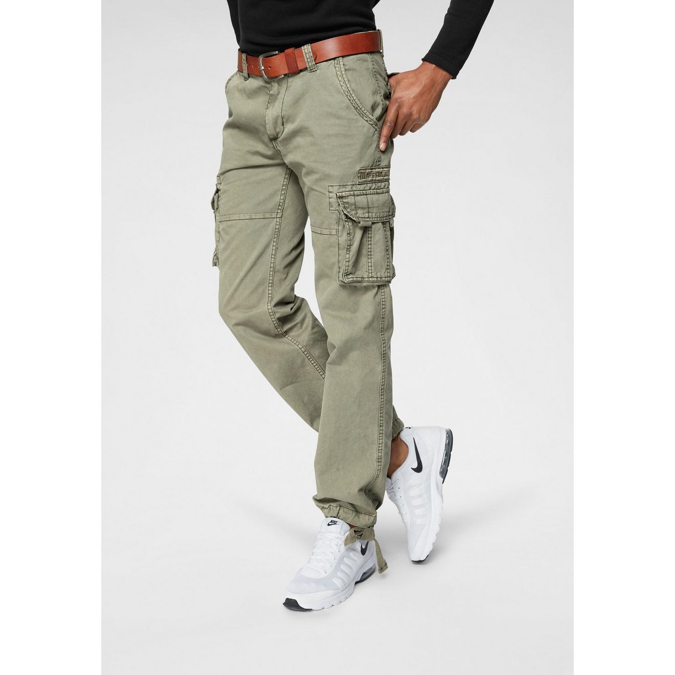 Alpha Industries Cargobroek Jet pant met zijcargozakken en koord aan de beenafsluiting