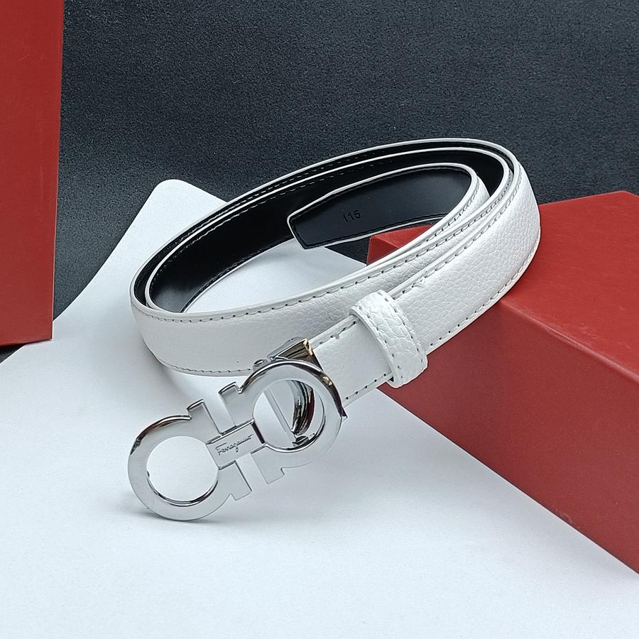 Salvatore Ferragamo 2,5 cm Dames Riem Luxe Merk Designer Riem Pak Jeans Formeel Merk Geschenkdoos 95cm