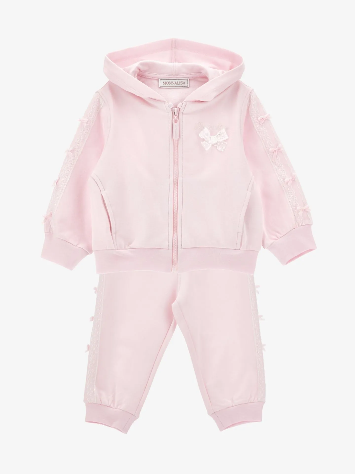 Monnalisa Meisjes baby joggingpak vest kant