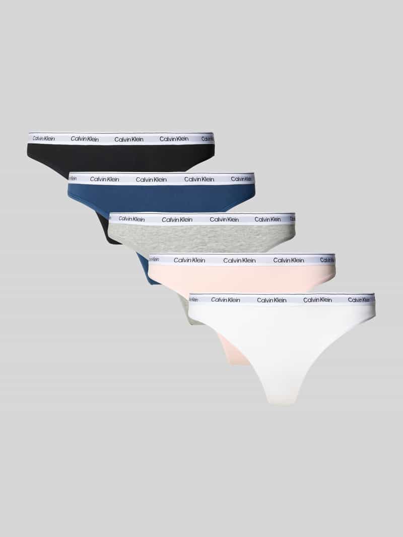 Calvin Klein String 5 PACK THONG (LOW-RISE) (5 stuks, Set van 5)