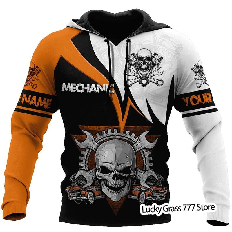 TIP723 Lente Herfst mannen Hoodies Sweatshirt 3D Print Reaper Schedel Engel En Demon Man Kleding Mode Toevallige Trui Mannelijke L