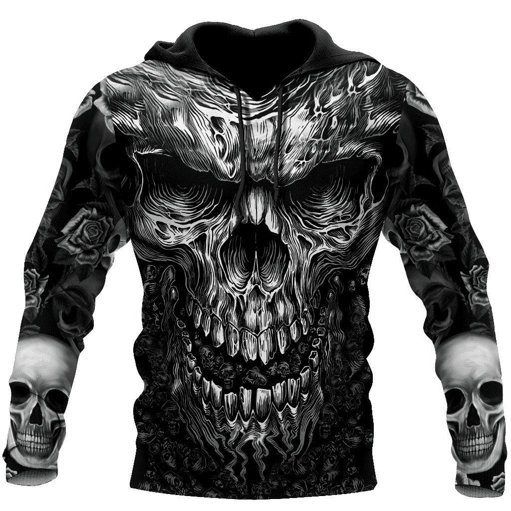 TIP723 Lente en herfst heren sweatshirt schedel 3D printen harajuku trui hiphop jas hoodie casual jas streetwear trainingspak XL