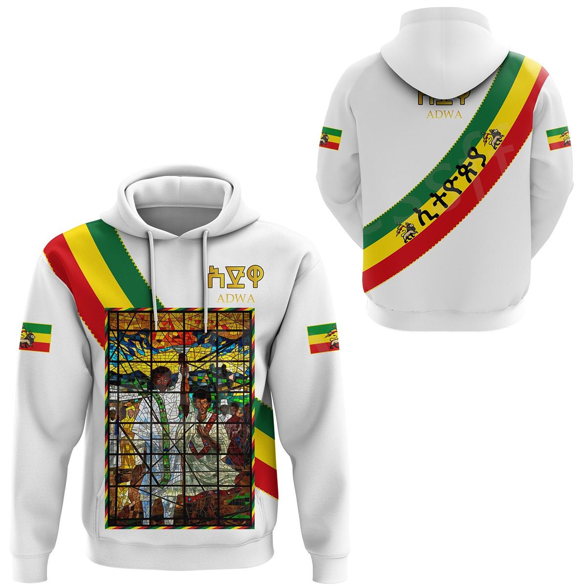 ETST 07 Tessffel Ethiopië County Vlag Reggae Afrika Inheemse Stam Leeuw Retro Harajuku Trainingspak 3DPrint Mannen/Vrouwen Grappige Casual Hoodies D3 M