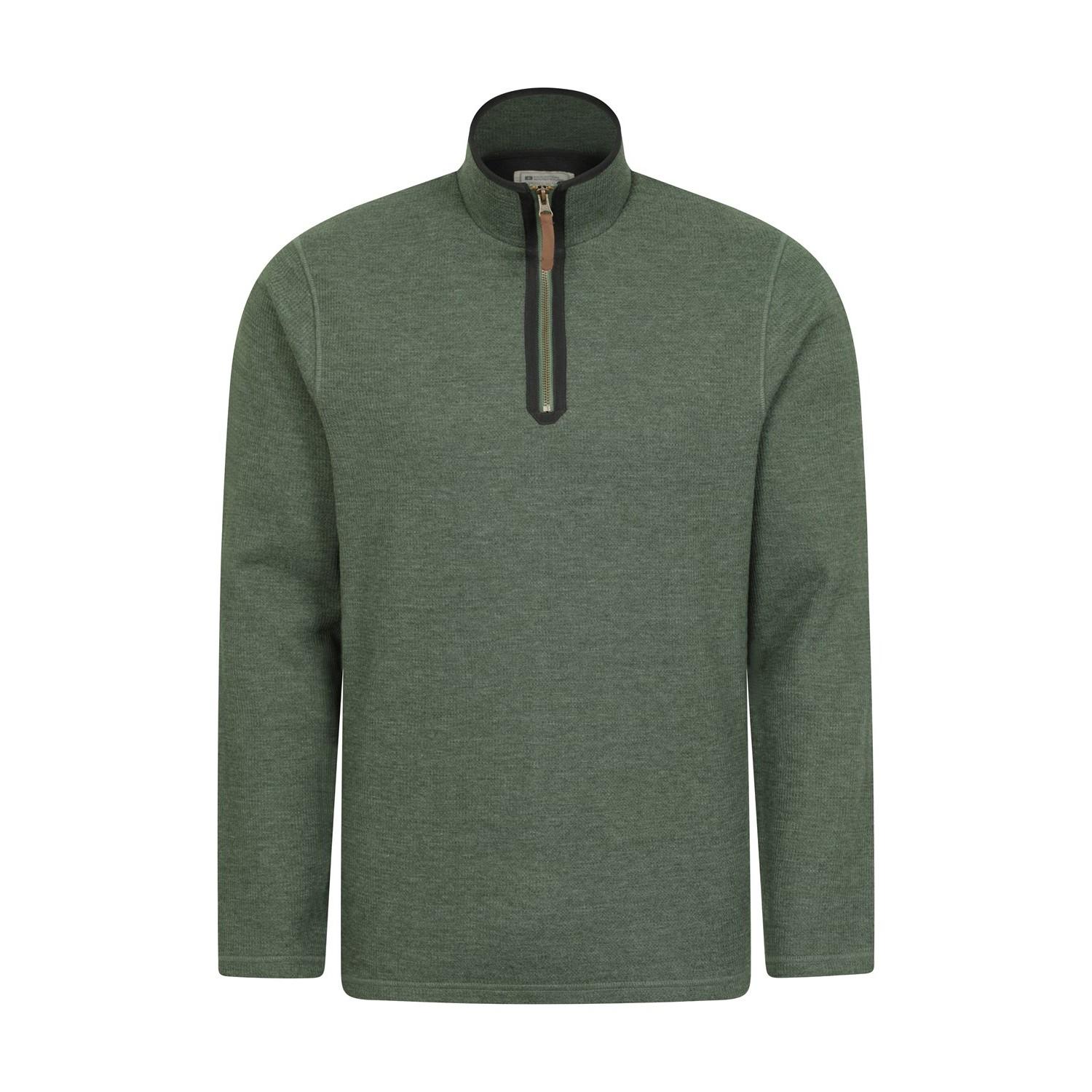 Pertemba FR - Apparel Mountain Warehouse Beta-top met contrasterende rits voor heren groen