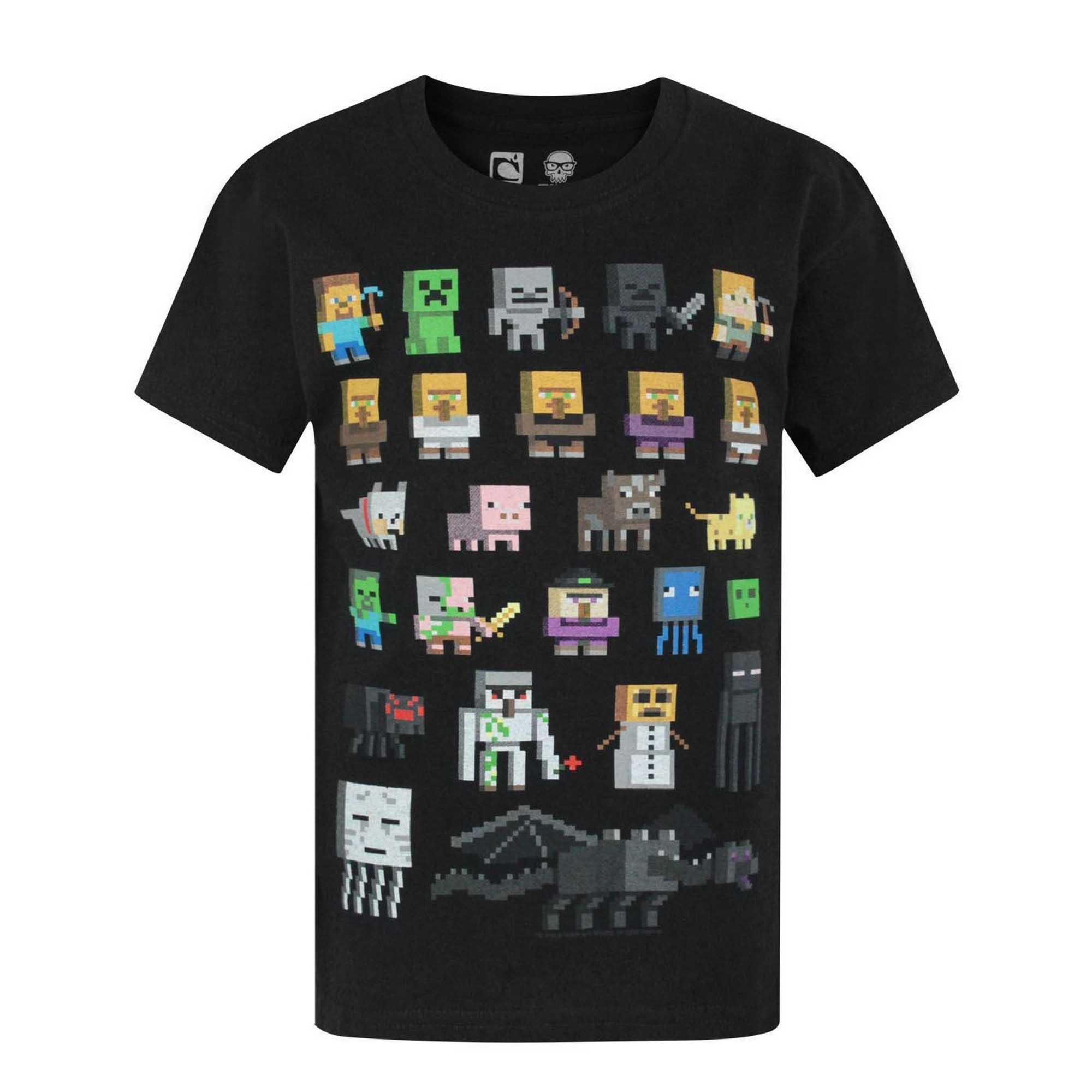 Minecraft officieel jongens Sprites karakters T-shirt 14-15
