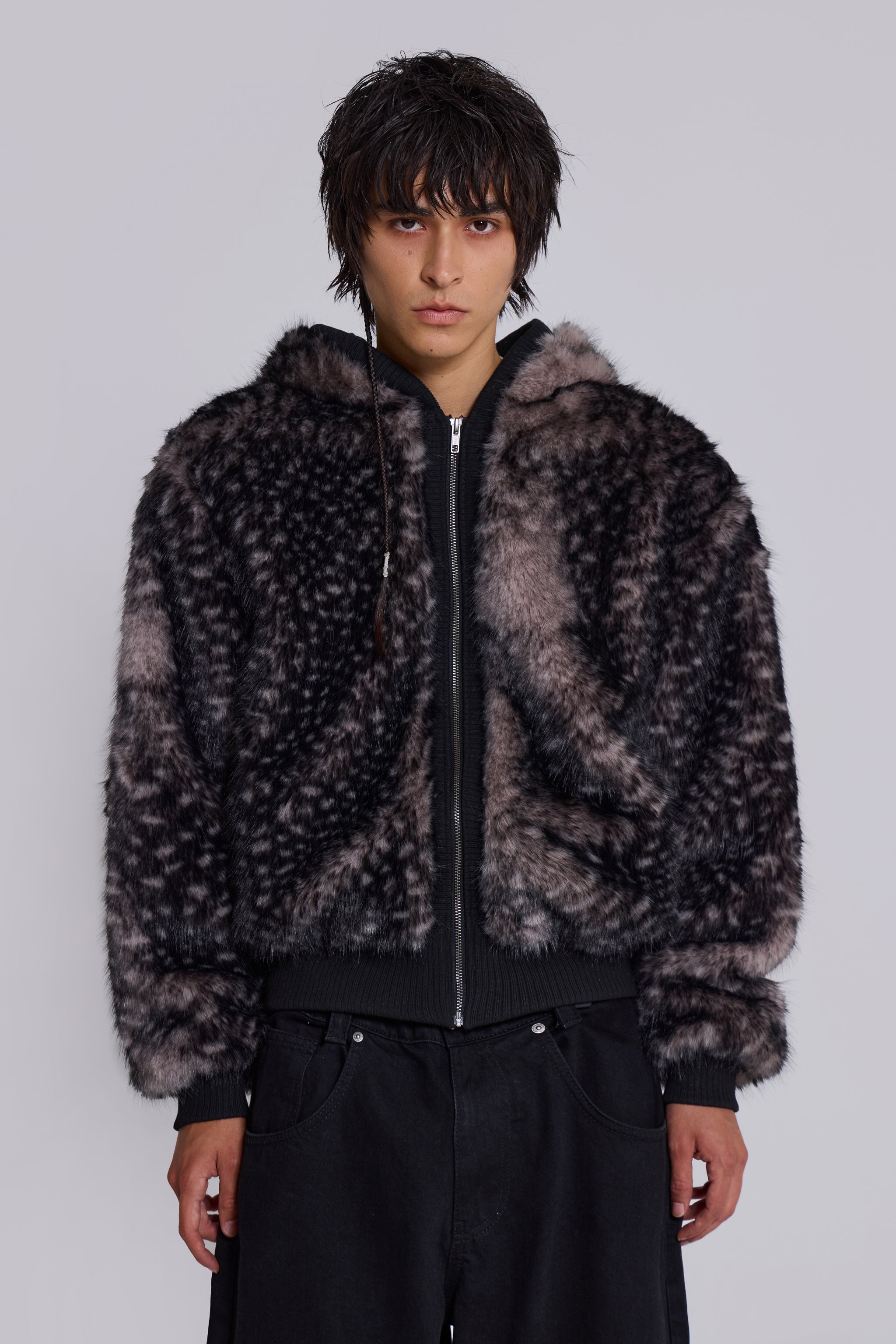 Jaded Man Bambi Faux Fur Jacket