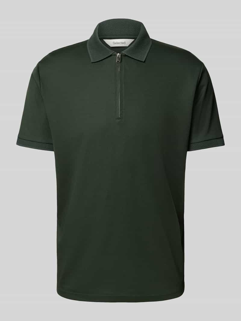 SELECTED HOMME Poloshirt SLHFAVE ZIP SS POLO NOOS