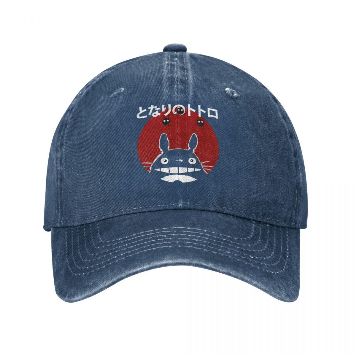DJOJO CAP Hip Hop Baseball Caps Verstelbare Zonnehoed Kawaii Totoro Studio Ghibli Zomer Cap Anime Spirit Away Wash Casquette Gorras Vintage One Size