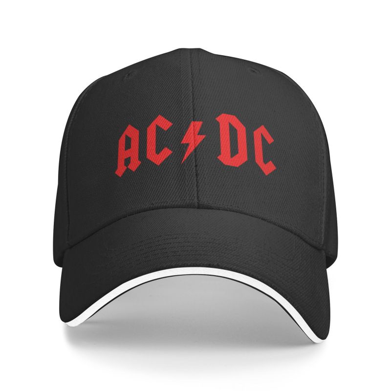 DJOJO CAP Gepersonaliseerde Rock AC DC Baseball Cap Dames Heren Verstelbare Heavy Metal Band Dad Hat Streetwear Baseball Cap
