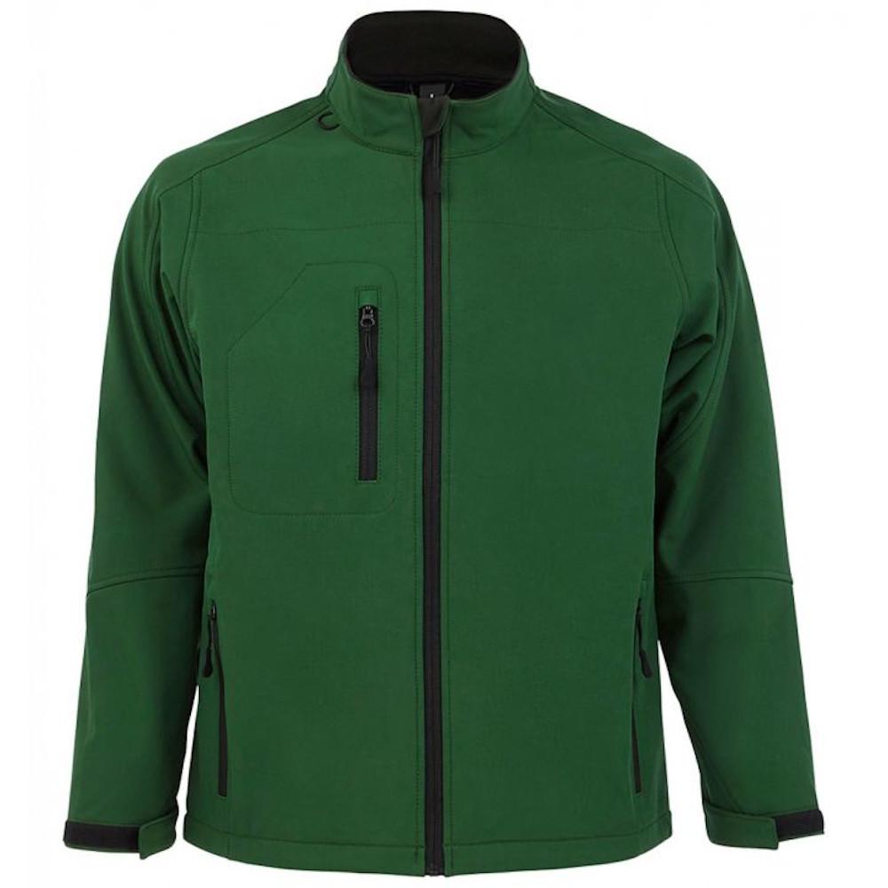 SOLS Relax Soft Shell-jas voor heren (ademend, winddicht en waterbestendig) XXL fles groene kleur
