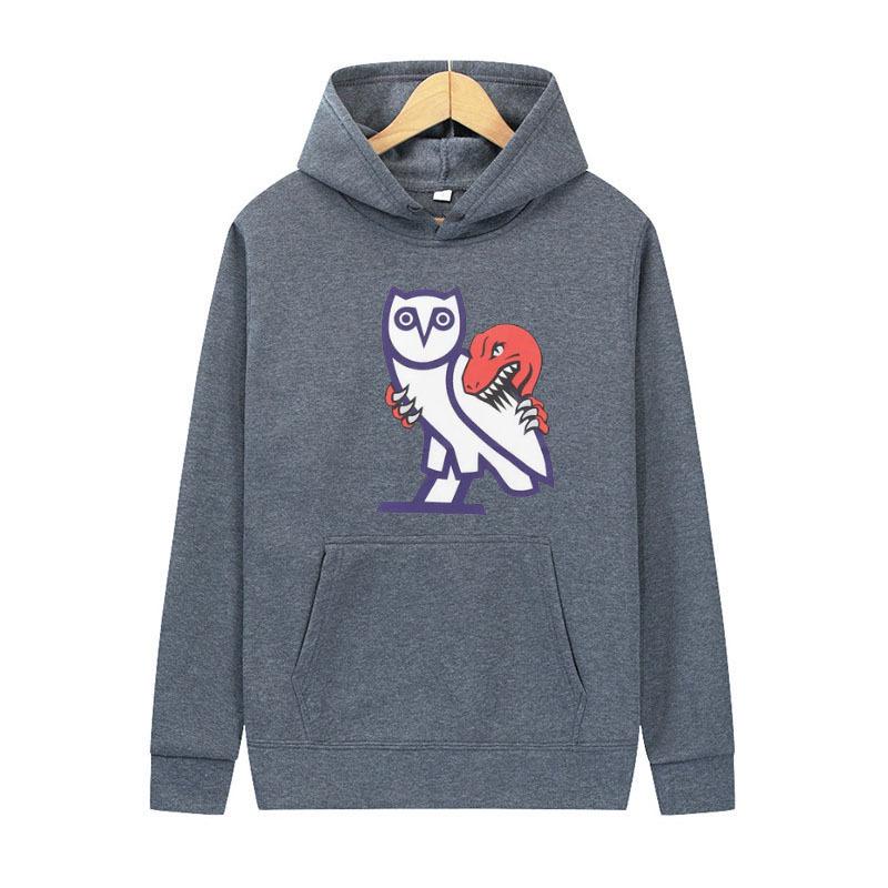 Nihao Nieuwe trui warme heren sporttrui losse cartoon hoodie pluche verdikte herenjas 5XL