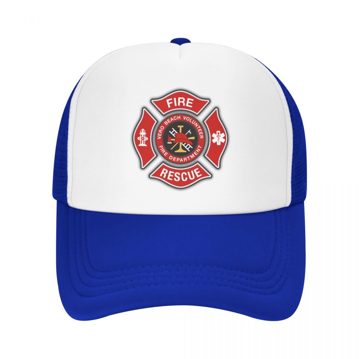 DDecorative Home Mode Unisex Fire Rescue Brandweerman Trucker Hoed Volwassen Verstelbare Baseball Cap Unisex WoUnisex Outdoor Snapback Caps Trucker Hat