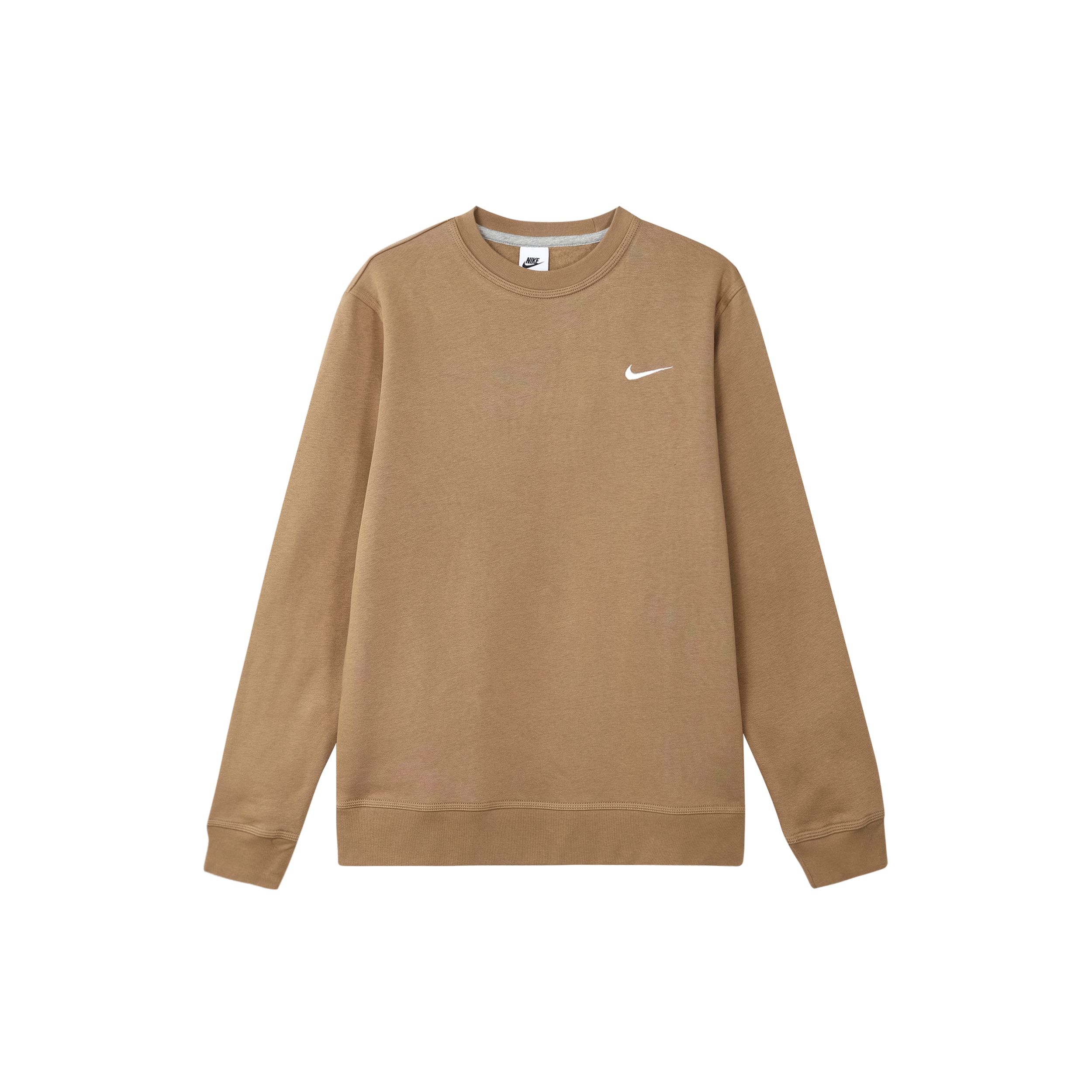 Nike Geborduurd Logo Ronde Hals Sweatshirt Heren Tops Lichtbruin 916609-258 XL