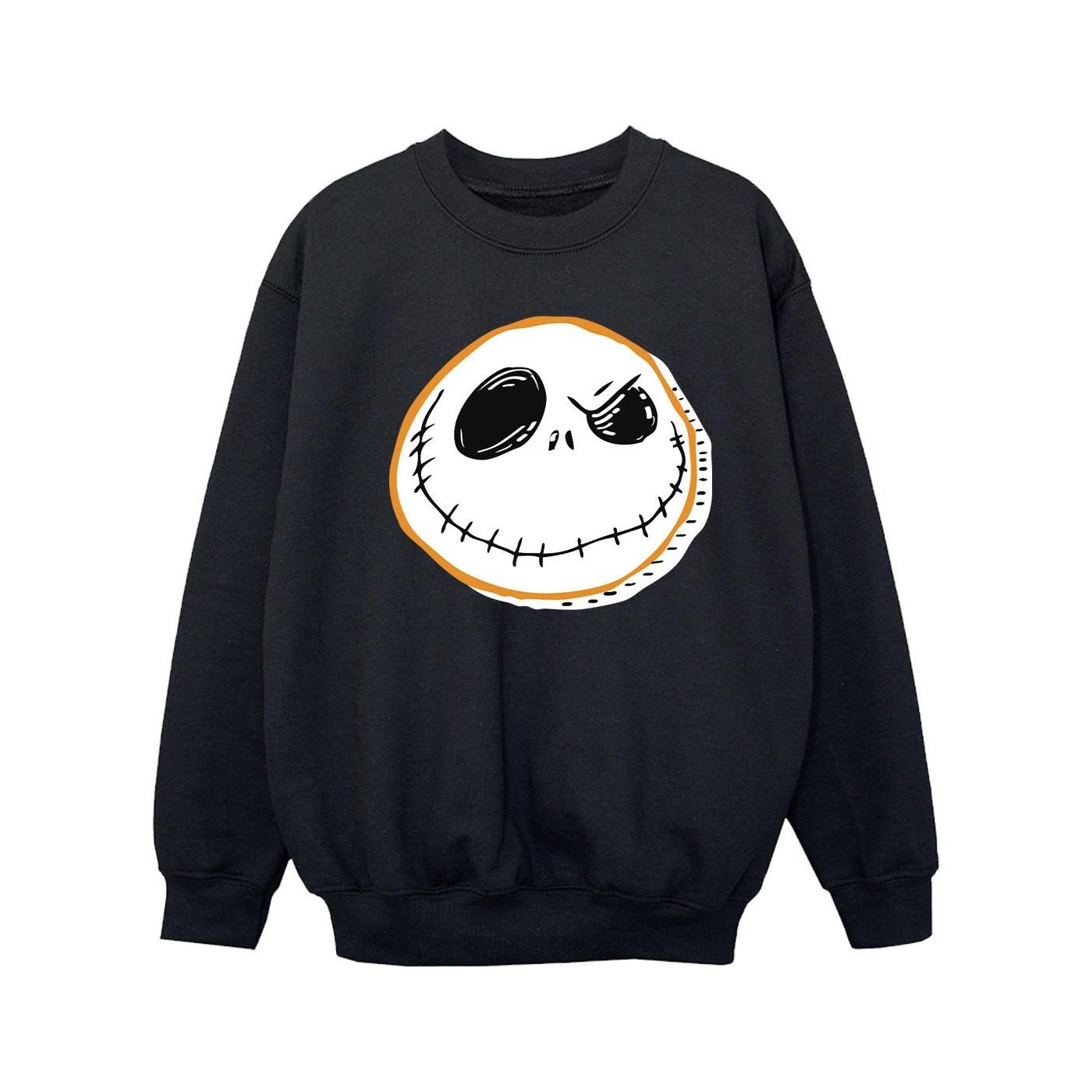 Disney Girls The Nightmare Before Christmas Jack Face Sweatshirt 9-11 Years