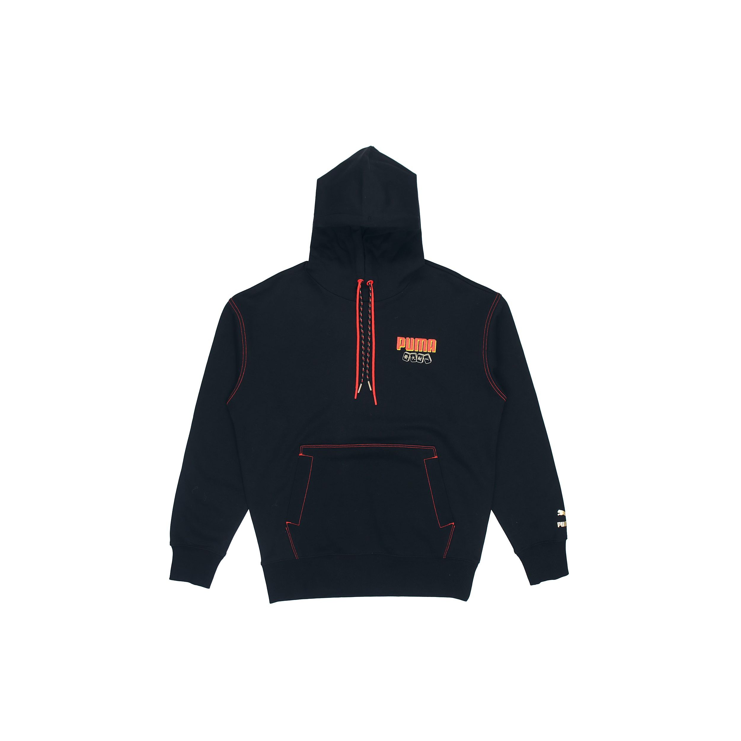 Puma Mahjong Print Casual Sports Hoodie Heren Tops Zwart 531295-01 XS