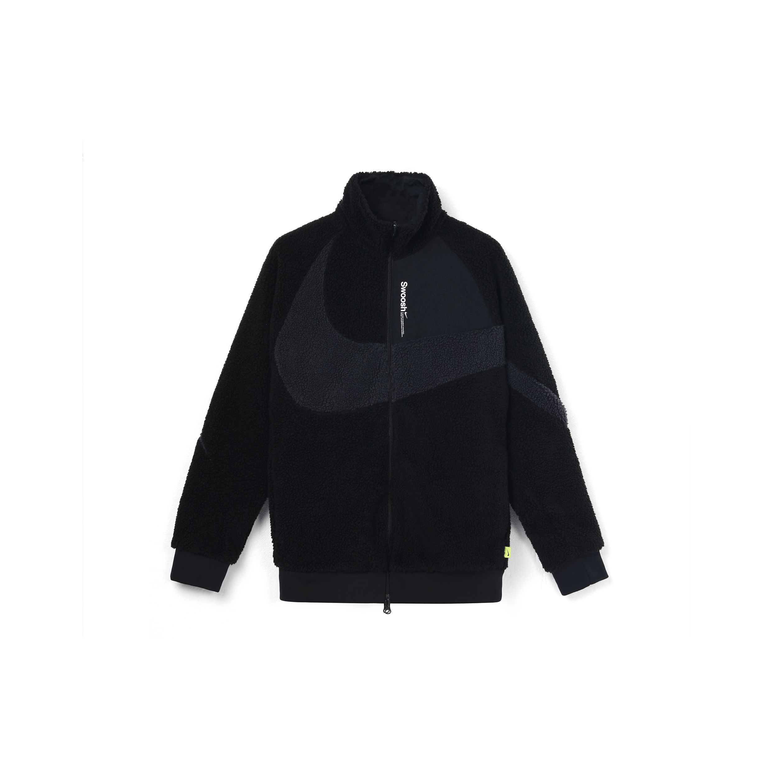 Nike Reversible Fleecejack Met Opstaande Kraag En Rits Herenjack Zwart FB1910-010 M
