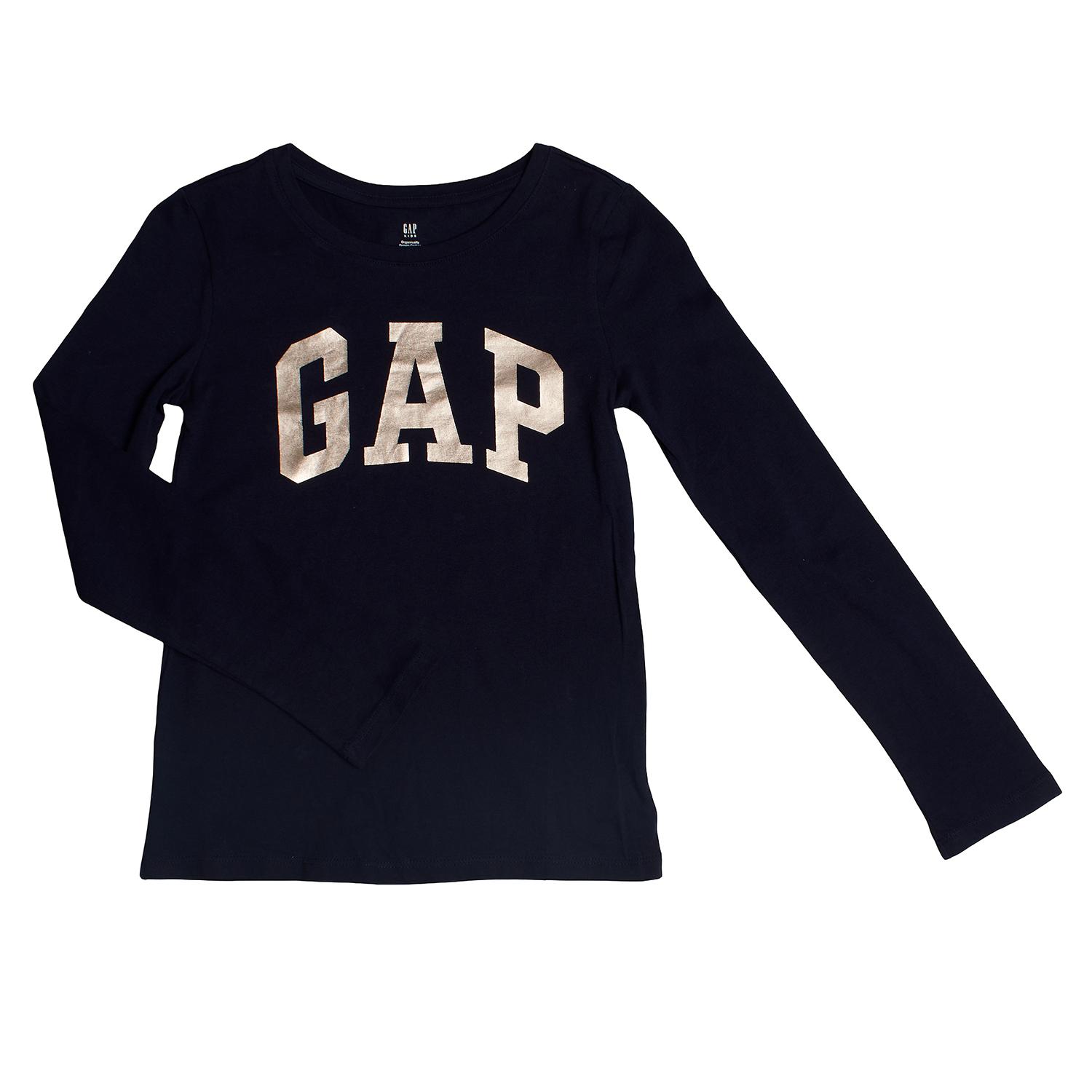 BlackPrice Camiseta Manga Larga Logo Metalizado 756329 para Niña 4/5 AÑOS blauw