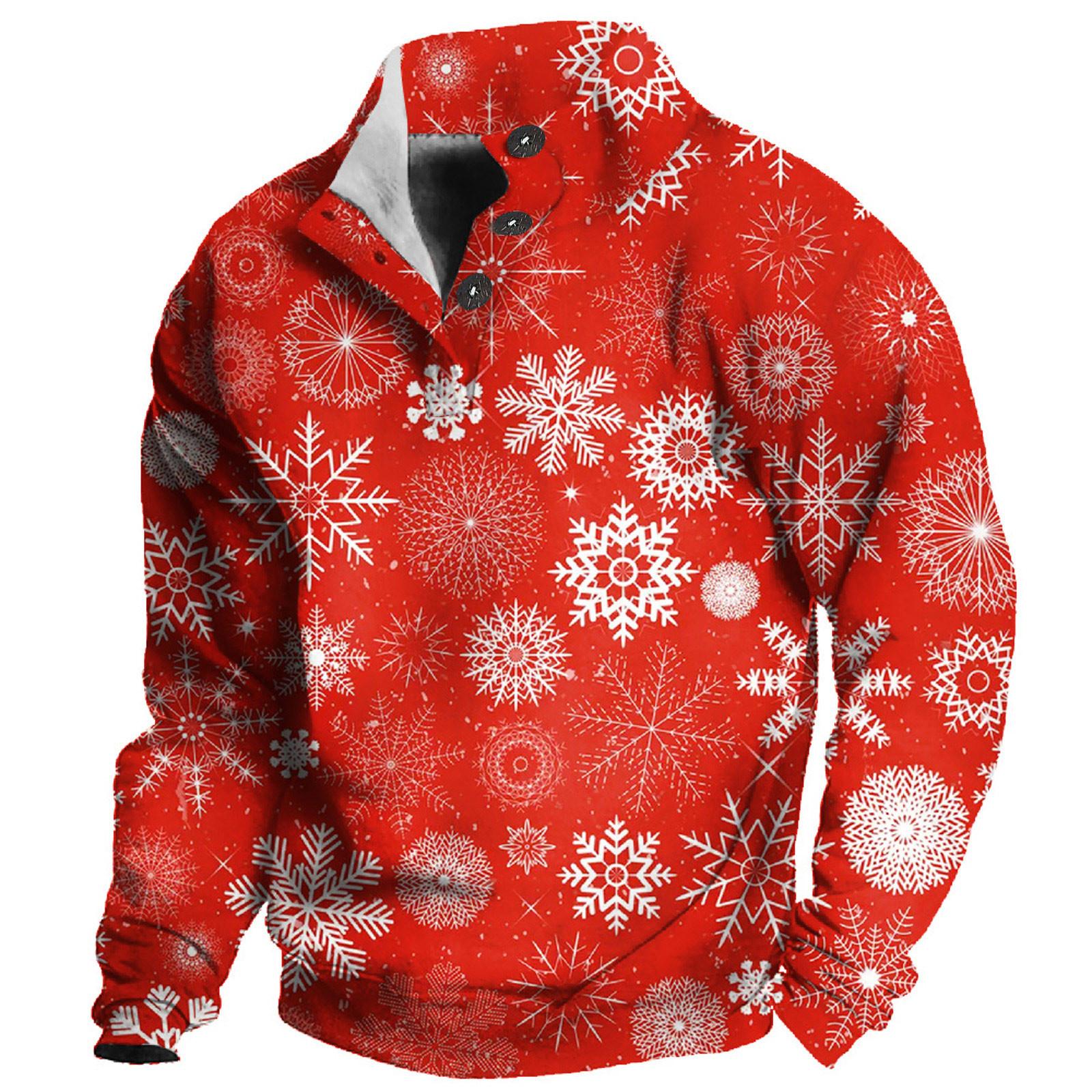 Ren Fashion Lente en heren staande kraag sweatshirt is outdoor casual truien tops L rood