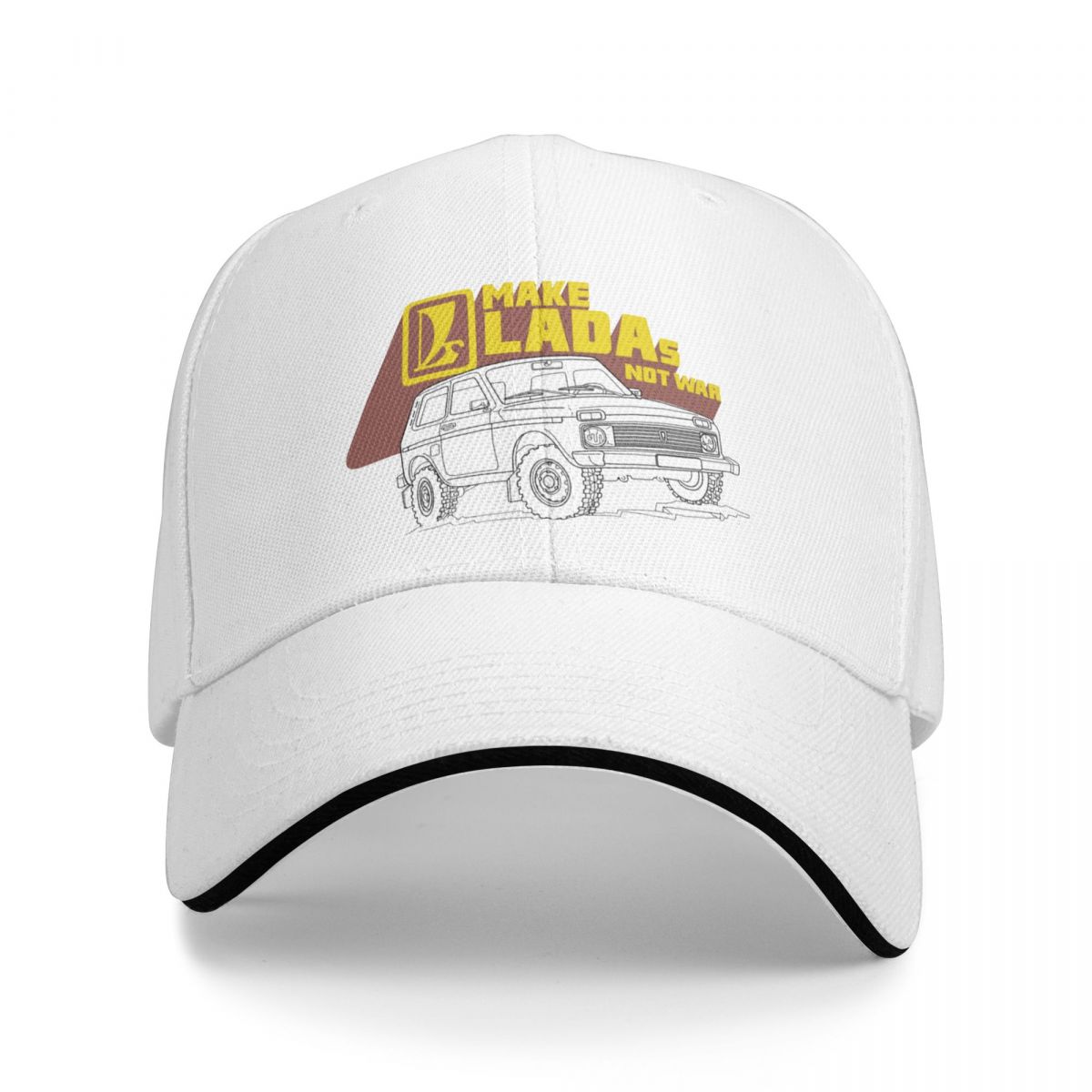 91440605MAC58Q307J Lada Niva Auto Trucker Hoeden Merchandise Vintage Baseball Cap voor Unisex Dames Pet Pak voor het hele seizoen One Size