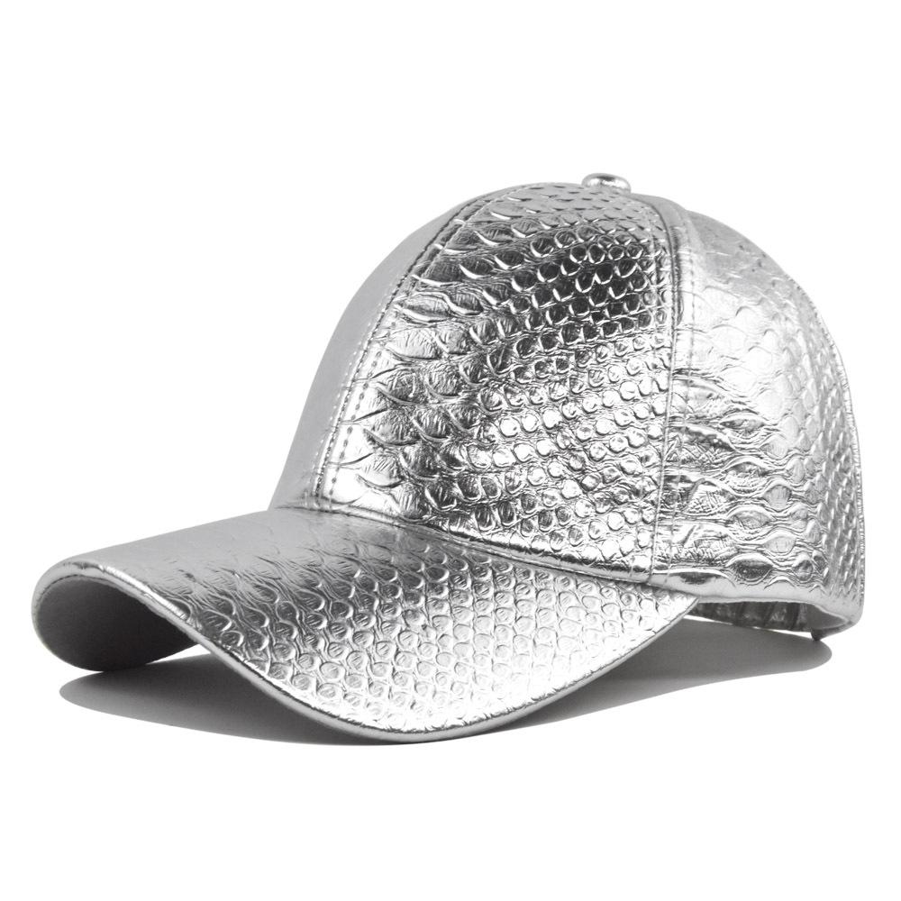 Floral CAP Hoge Kwaliteit Klassieke Nep Krokodil PU Baseball Cap Stevig Leer Mode Snapback Hoed Schedel Cap Voor Unisex Vrouwen Hiphop Hoed Gorra