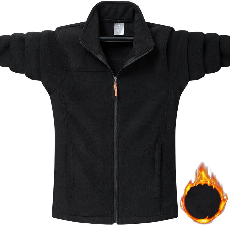 JOHO - CarGear Herfst Winter Tactische Fleece Jassen Mannen Casual Hoodies Sweatshirt Jassen Mannelijke Jacht Sport Bomberjack XL zwart