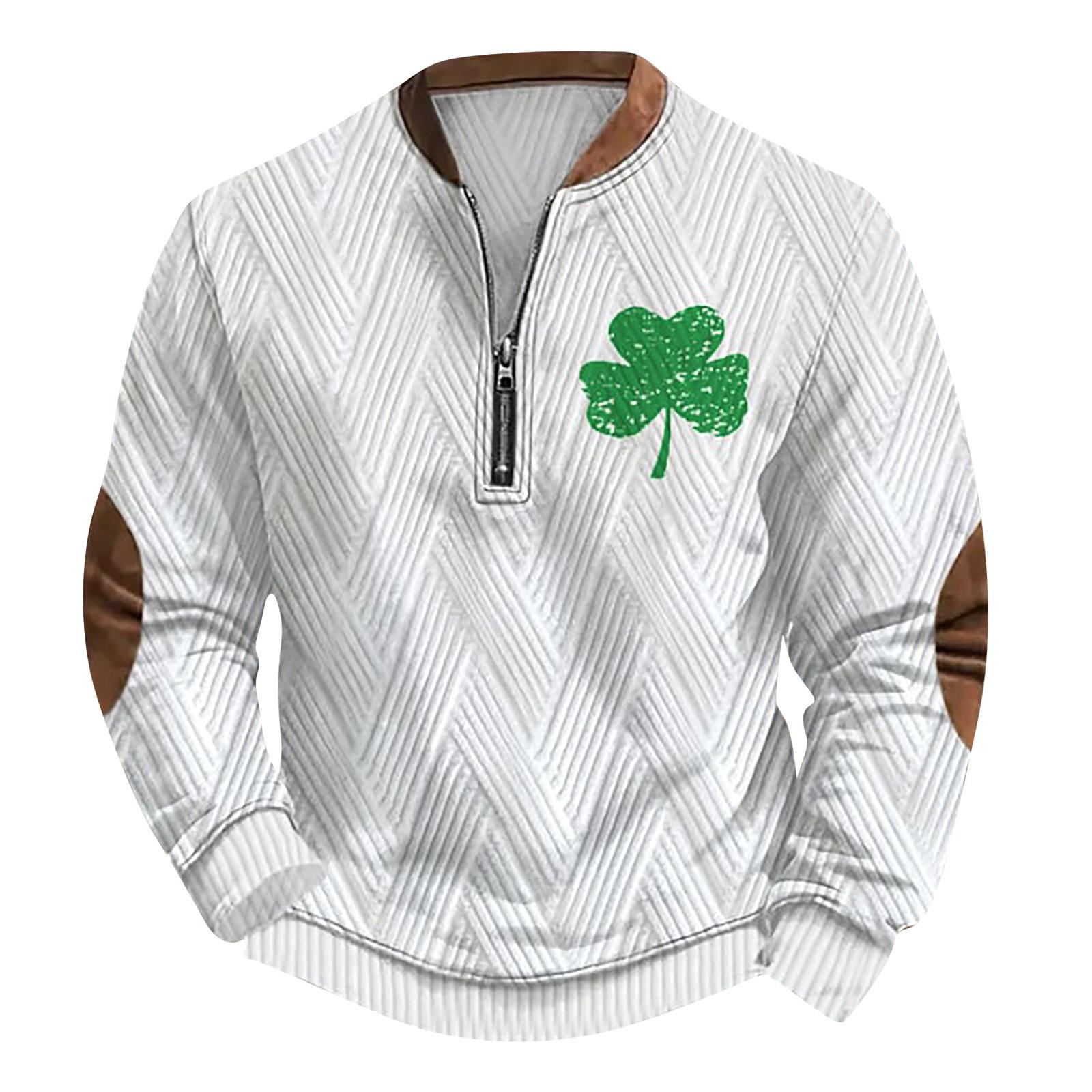Ren Beauty Heren Retro Casual Gradient Bedrukt Sweatshirt XL wit