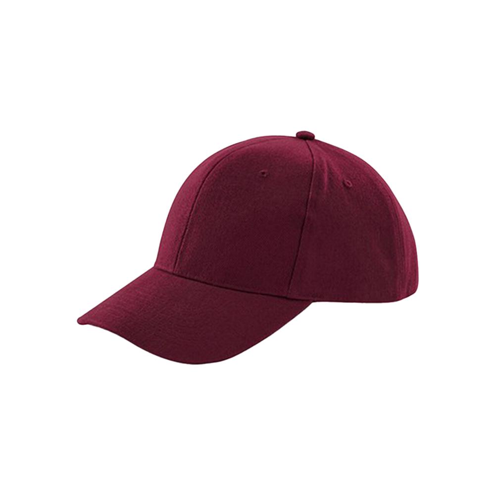 Beechfield unisex volwassen Pro-Style zware geborstelde katoenen baseballpet One Size bordeaux