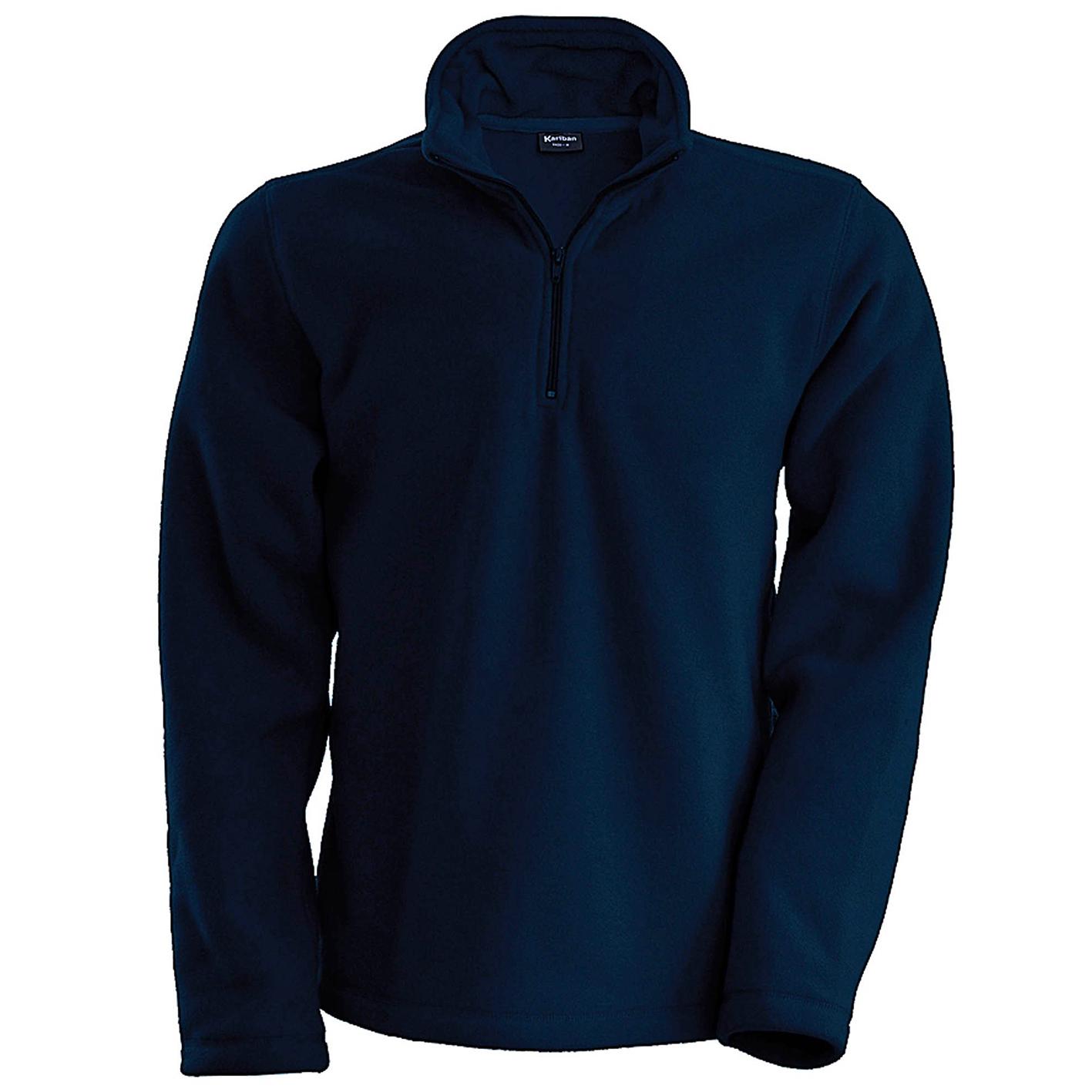 Kariban Heren Enzo fleecetop met 1/4 rits 2XL Vloot