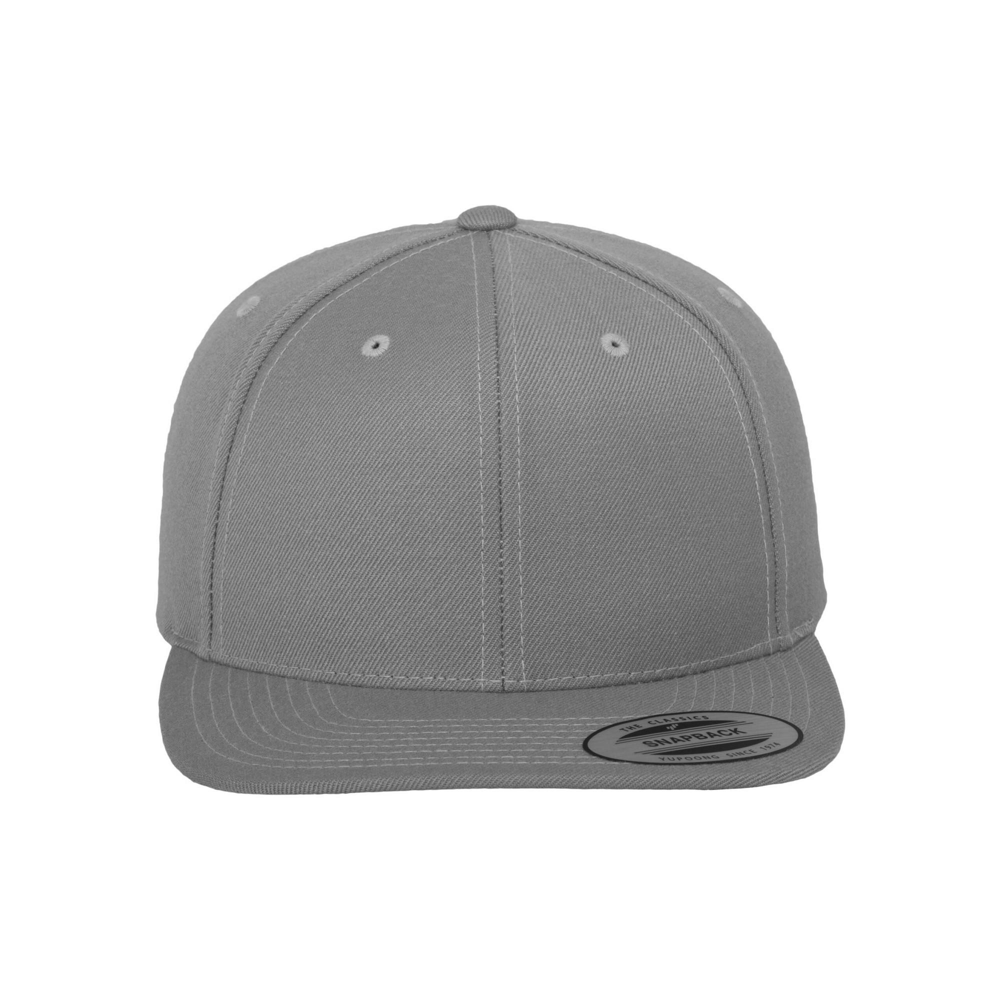 FLEXFIT unisex klassieke snapback-pet voor volwassenen One Size zilver
