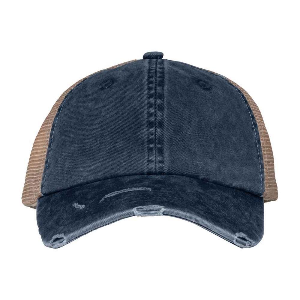 Pertemba FR - Apparel Native Spirit Unisex Volwassene Vernietig Gewassen Trucker Cap One Size