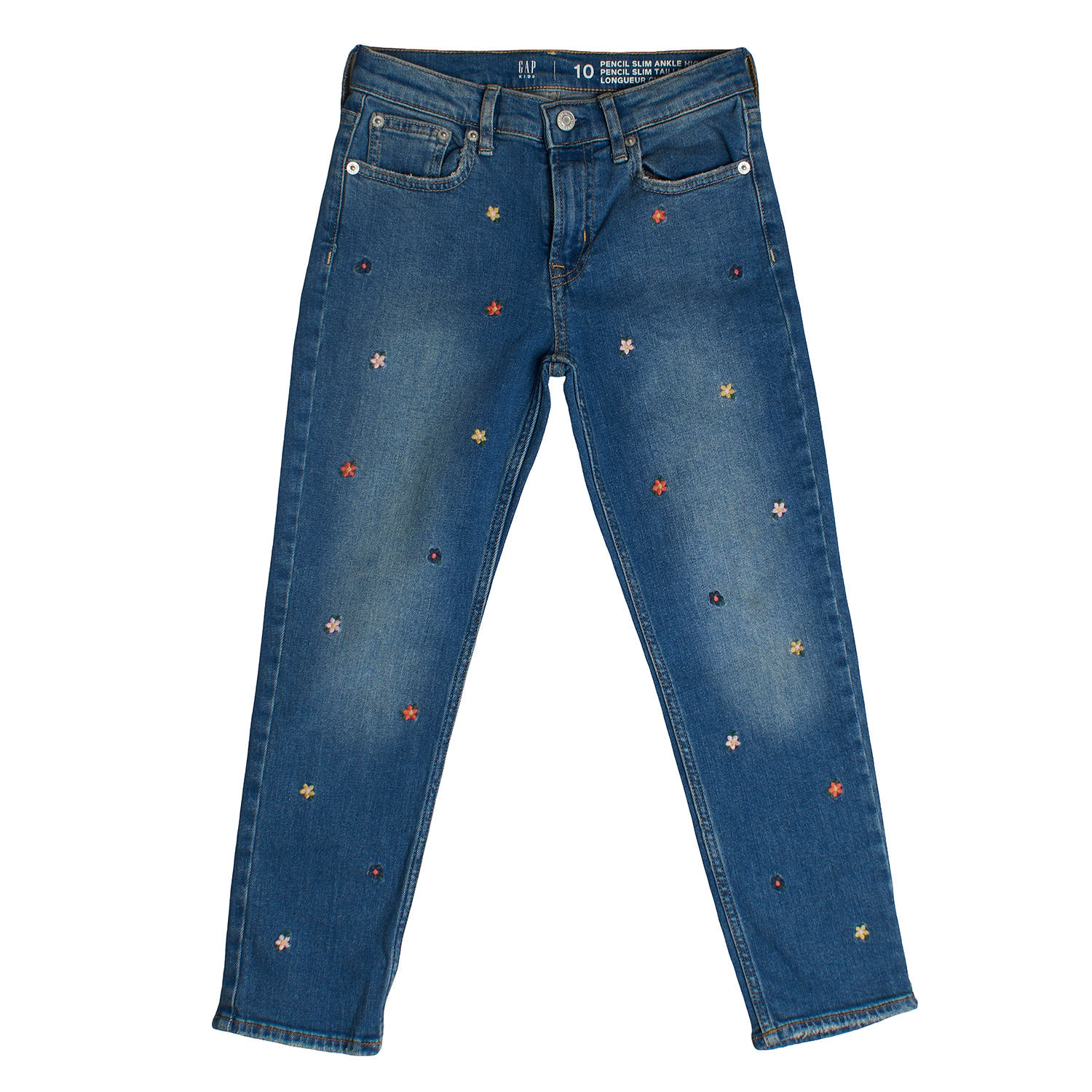 BlackPrice Pantalón Vaquero Tiro Alto Ajustado 795122 para Niña 10 AÑOS