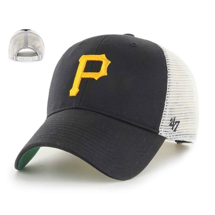 59caps Casquette - 47 - Pittsburgh Pirates - Noir - Logo brodé - Taille unique - Ajustable