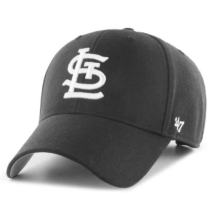 59caps Casquette Décontractée - 47 Brand - MVP St. Louis Cardinals - Noir - Ajustable - 85% Acrylique