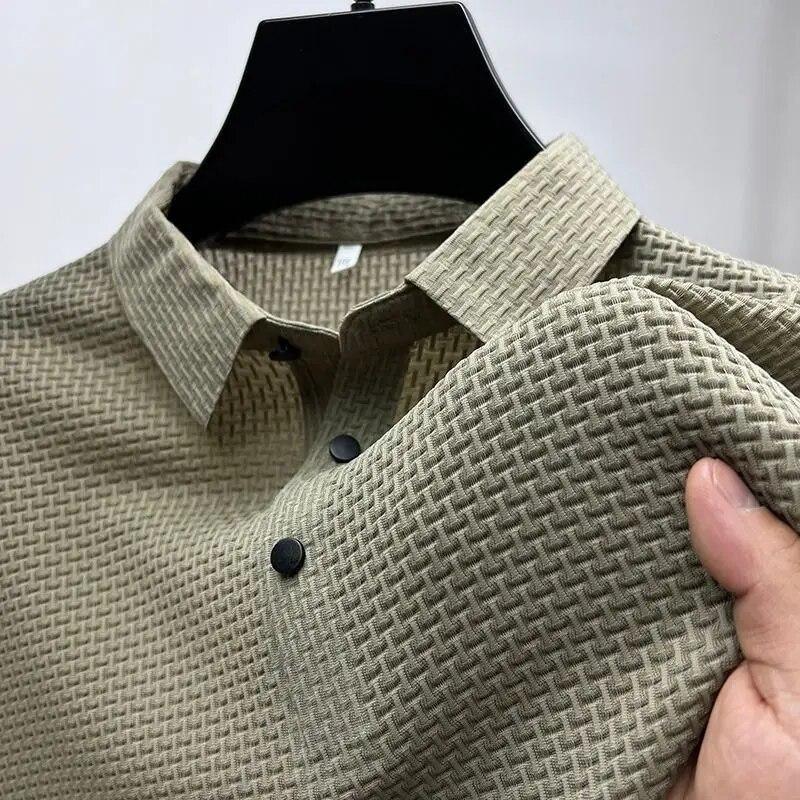 AA Luxury watch Zomer nieuw heren T-shirt met korte mouwen Koel en ademend POLO-shirt Business Casual zweetabsorberende top L 60-70kg