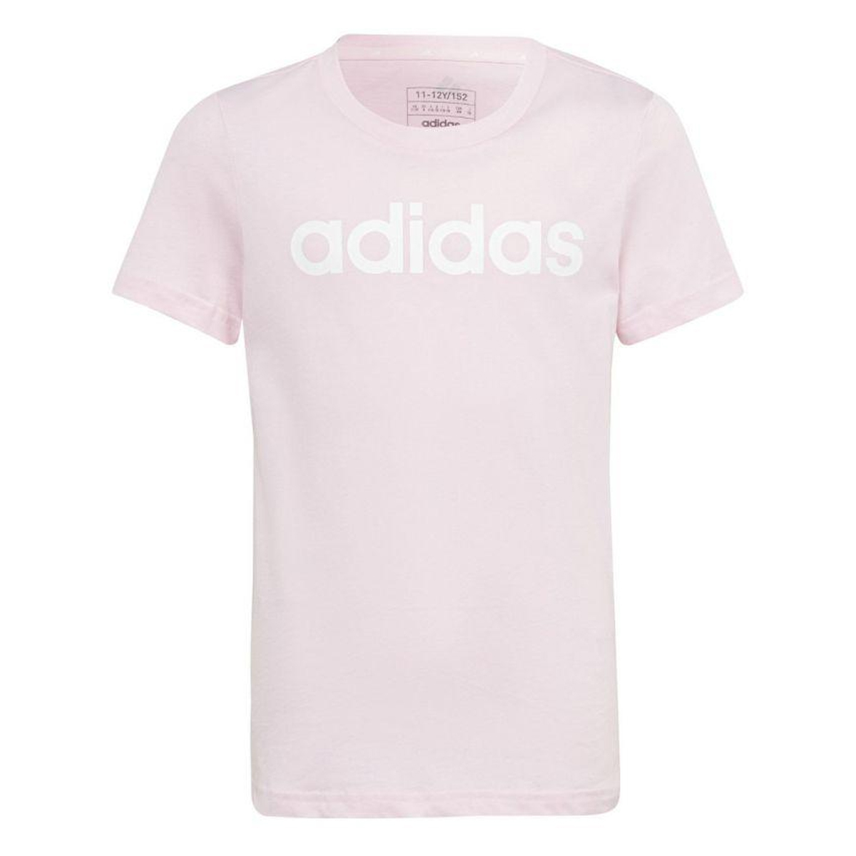 Adidas Katoenen slim t-shirt met lineair logo voor kinderen/kids essentials
