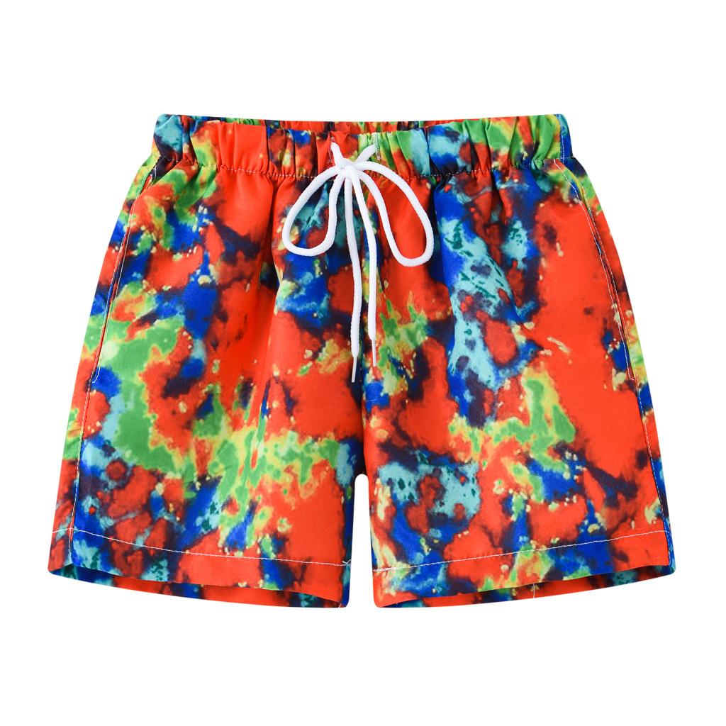 TBkids Casual lente- en zomershort voor jongens Strandshorts met modeprint 140 rood