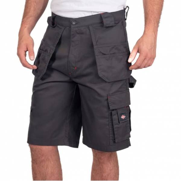Lee Cooper Holster Pocket Workwear Heren Werkshorts grijs LCSHO810-GRY