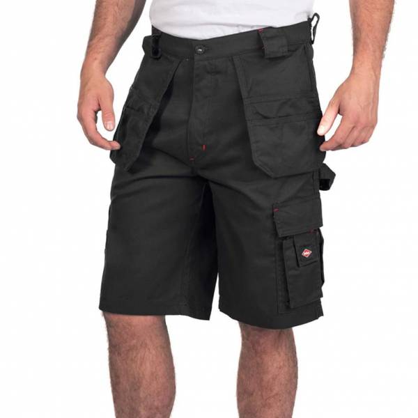 Lee Cooper Holster Pocket Workwear Heren Werkshorts zwart LCSHO810-BLK